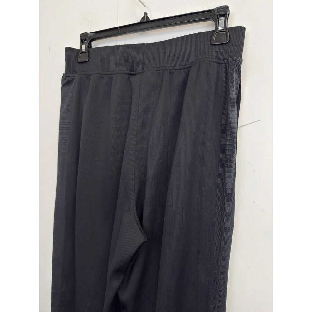 Under Armour Pants Women's M Tapered‎ Athletic Track Joggers Zip Ankles Black